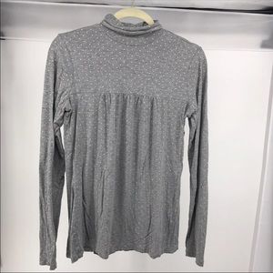 Grey Polka dot turtleneck Shirt Top M